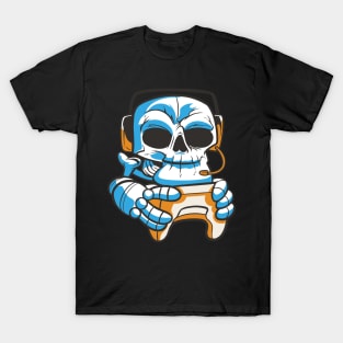 skull-gamer-with-joystick T-Shirt